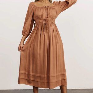 Terracotta Baltic Born Midi Dress, New with Tags, Medium